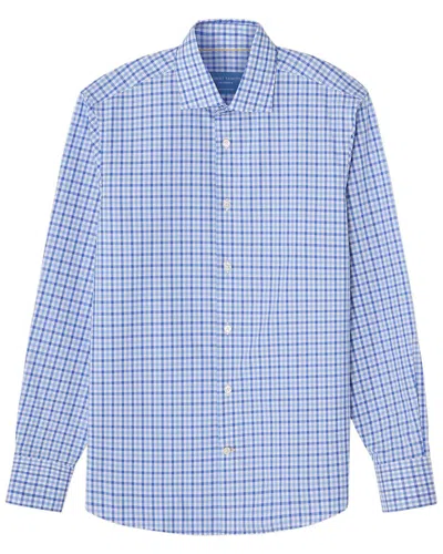 Robert Talbott Reynolds Bold Check Dress Shirt In Blue