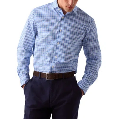 Robert Talbott Reynolds Bold Check Shirt In Blue