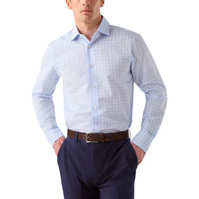 ROBERT TALBOTT ROBERT TALBOTT REYNOLDS CHECK COTTON/LINEN SHIRT