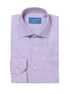 Robert Talbott Reynolds Contemporary Check Twill Shirt In Purple