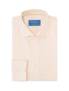 Robert Talbott Reynolds Dobby Stripe Contemporary Fit Shirt In Orange