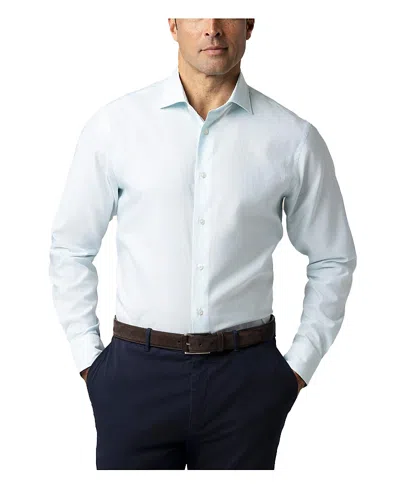 Robert Talbott Reynolds Dobby Stripe Contemporary Fit Shirt In White