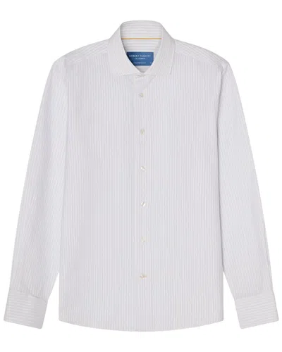 Robert Talbott Reynolds Dobby Stripe Shirt In White