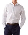 Robert Talbott Reynolds Dobby Stripe Shirt In White