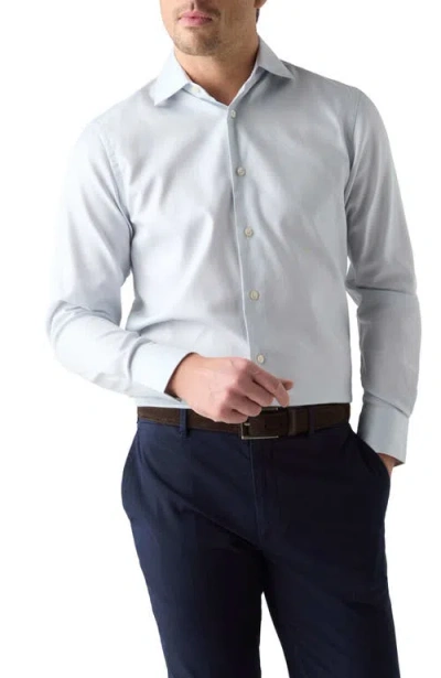 Robert Talbott Reynolds Double Twill Contemporary Fit Shirt In Blue