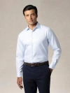 Robert Talbott Reynolds Double Twill Contemporary Fit Shirt In Light Blue