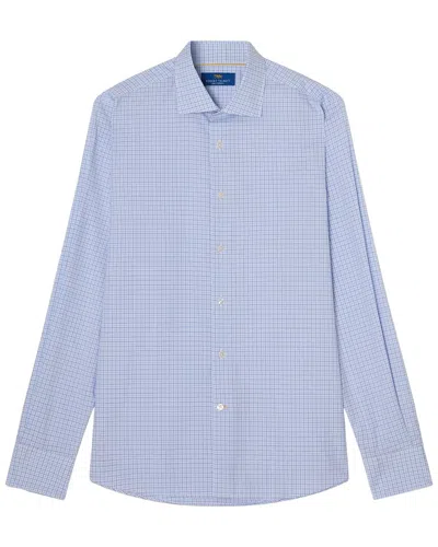 Robert Talbott Reynolds Fine Check Dress Shirt In Blue