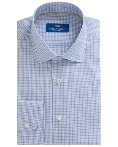 Robert Talbott Reynolds Fine Check Dress Shirt In Blue