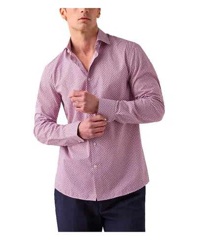 Robert Talbott Reynolds Geo Check Print Shirt
