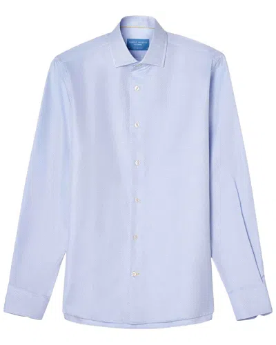 Robert Talbott Reynolds Hopsack Dress Shirt In Blue