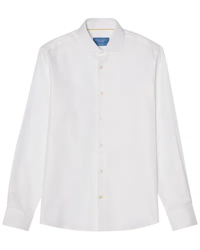 Robert Talbott Reynolds Hopsack Shirt In Classic Shirt In 500-white