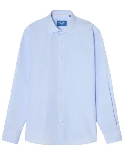 Robert Talbott Reynolds Light Weight Poplin Shirt In Blue
