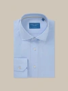 Robert Talbott Reynolds Light Weight Poplin Shirt In Light Blue