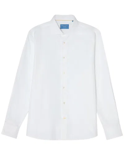 Robert Talbott Reynolds Ultra Light Weight Brushed Shirt In White