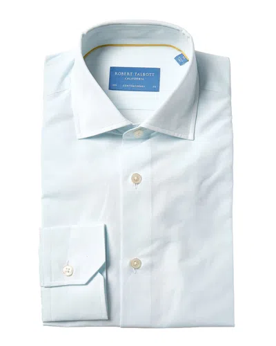 Robert Talbott Reynolds Linen-blend Dress Shirt In Blue