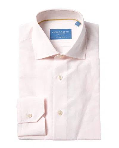 Robert Talbott Reynolds Linen-blend Dress Shirt In Neutral