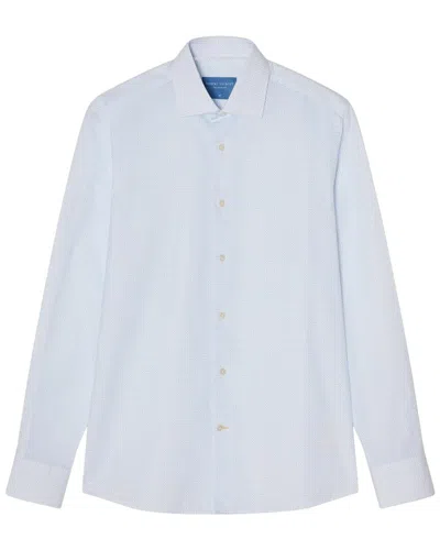 Robert Talbott Reynolds Micro Print Shirt In Blue