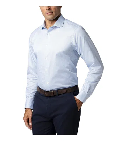 ROBERT TALBOTT REYNOLDS MINI STRIPE TWILL CONTEMORARY FIT SHIRT