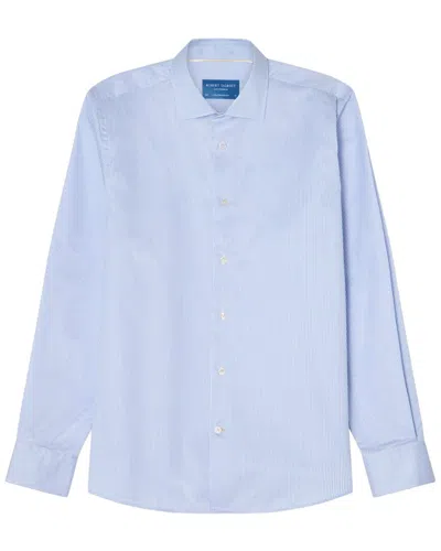 Robert Talbott Reynolds Mini Stripe Twill Shirt In 400-blue