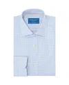 Robert Talbott Reynolds Mini Tattersall Contemporary Fit Shirt In Blue