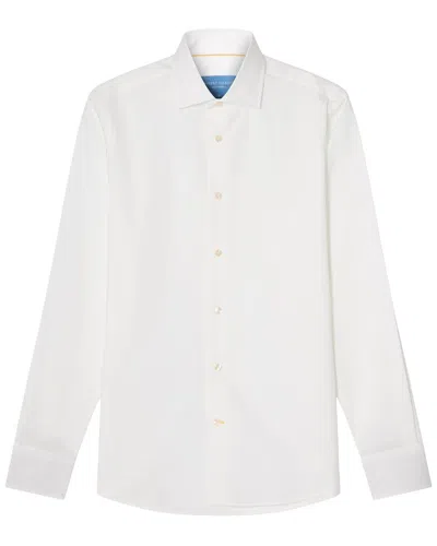 Robert Talbott Reynolds Novelty Cuff Poplin Shirt In Gold
