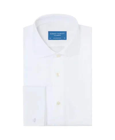 Robert Talbott Reynolds Pique Bib Formal Contemporary Fit Shirt In White