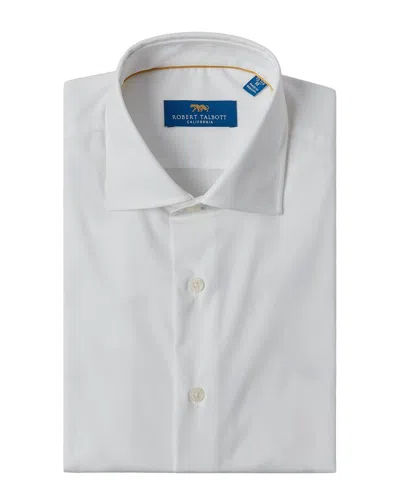 Robert Talbott Reynolds Solid Poplin Dress Shirt In White