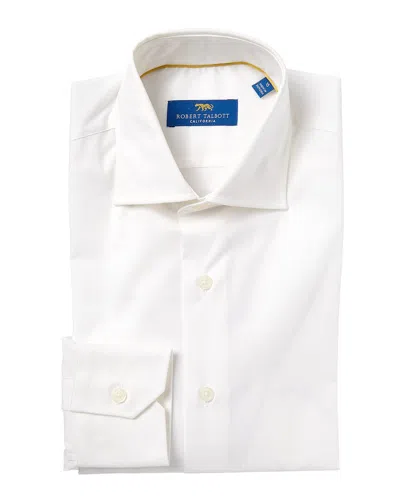 Robert Talbott Reynolds Solid Poplin Dress Shirt In White