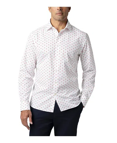 ROBERT TALBOTT REYNOLDS STRAWBERRY PRINT CONTEMPORARY FIT SHIRT