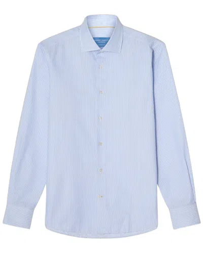 Robert Talbott Reynolds Stripe Twill Dress Shirt In Blue