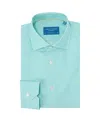 Robert Talbott Reynolds Stripe Twill Shirt In Contemporary Fit In Blue