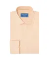 Robert Talbott Reynolds Stripe Twill Shirt In Contemporary Fit In Orange