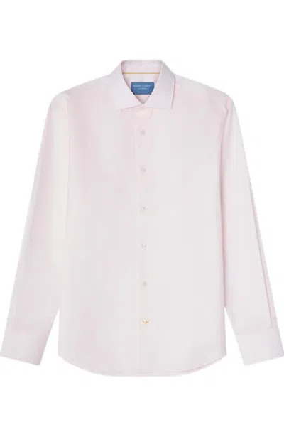 Robert Talbott Reynolds Thin Stripe Shirt In Pink
