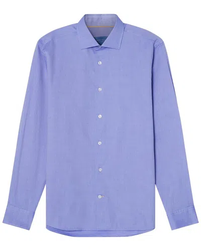 Robert Talbott Reynolds Ultra Light Weight Brushed Shirt In Purple