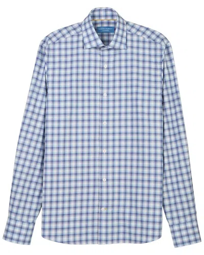 Robert Talbott Reynolds Ultra Light Weight Brushed Shirt In 401-blue Multi