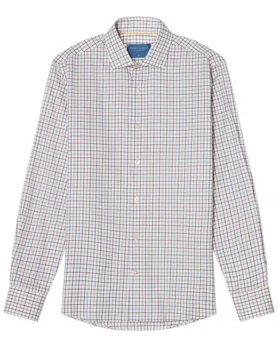 Robert Talbott Reynolds Ultra Light Weight Brushed Shirt In White