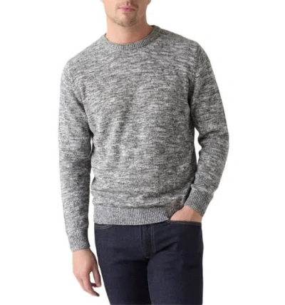 Robert Talbott Robbins Linen Silk Crewneck Sweater In Gray
