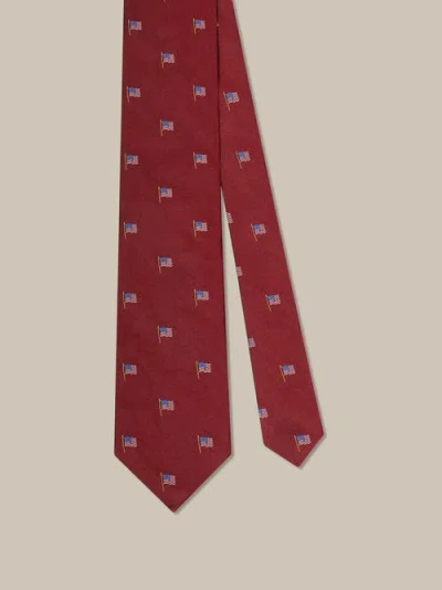 Robert Talbott Robert American Flag Best Of Class Necktie In Red And Blue