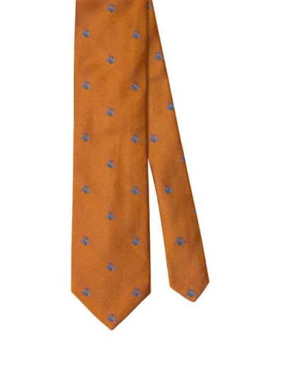 Robert Talbott Robert Bee Best Of Class Necktie In Orange