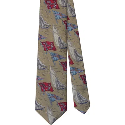 Robert Talbott Robert Boat Flags Best Of Class Necktie In Brown