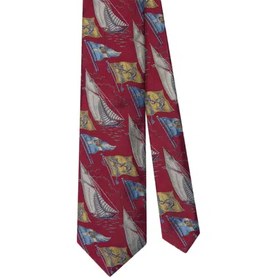 Robert Talbott Robert Boat Flags Best Of Class Necktie In Red