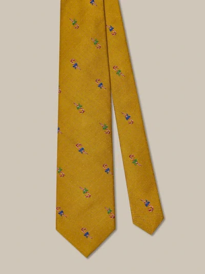 Robert Talbott Robert Candy Cane Best Of Class Necktie In Gold