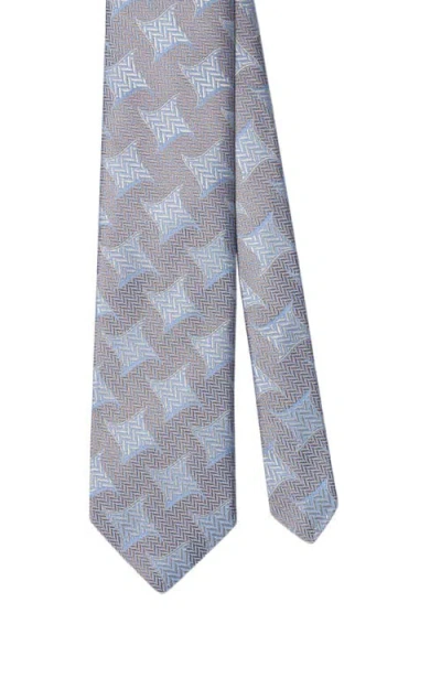 Robert Talbott Robert Chevron Star Best Of Class Necktie In Gray