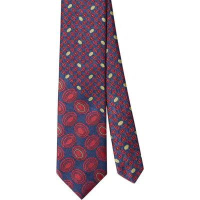 Robert Talbott Robert Dot Stripe Mix Best Of Class Necktie In Blue