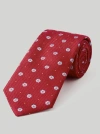 Robert Talbott Robert Floral Jacquard Necktie In Red