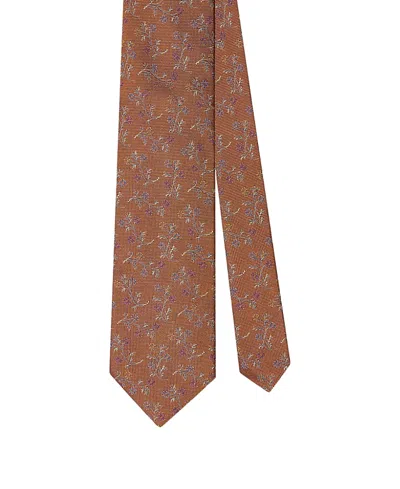 Robert Talbott Robert Floral Vine Best Of Class Necktie In Brown