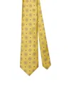Robert Talbott Robert Flower Medallion Necktie In Yellow