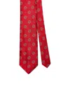 Robert Talbott Robert Flower Medallion Necktie In Red