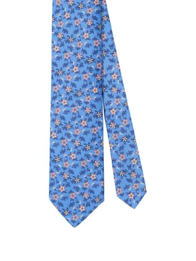 Robert Talbott Robert Flowers Ribbed Silk Best Of Class Necktie In Gray
