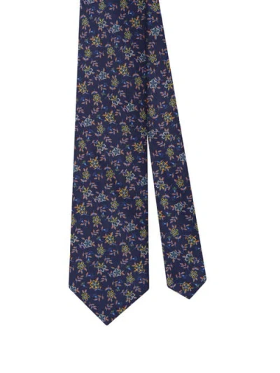 Robert Talbott Robert Flowers Ribbed Silk Best Of Class Necktie In Pattern